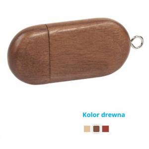 Pamięć USB Eco drewniana magnetyczna 16GB z logo