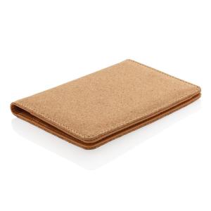 Korkowe etui na karty kredytowe i paszport, ochrona RFID - P820.459