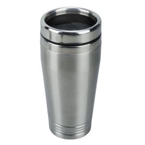 Kubek izotermiczny Landskrona 380 ml, srebrny/czarny