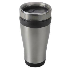 Kubek izotermiczny Boden 430 ml, czarny/srebrny - druga jakość