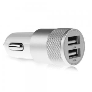 Metalowa ładowarka samochodowa x2 USB IMMC014177