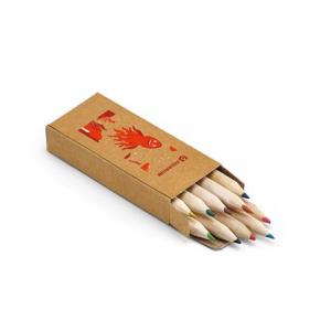 Crafti. Piórnik z 10 kolorowymi kredkami 91931