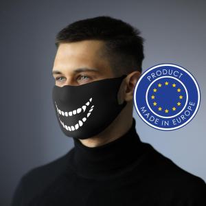 Maseczka wielokrotnego użytku z miejscem na filtr i jonami srebra - V6992-03