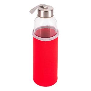 Szklana butelka Vim 500 ml, czerwony