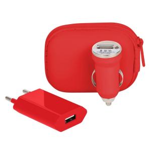 Zestaw do ładowania, adapter sieciowy i ładowarka samochodowa - V3467-05