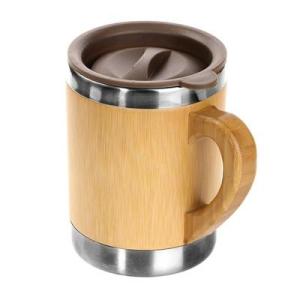 Bambusowy kubek podróżny 300 ml | Kol - V0846-17