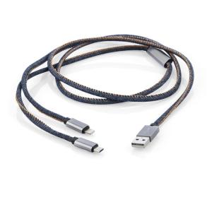 Kabel USB 2 w 1 JEANS