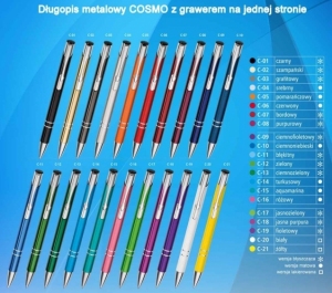 Długopis metalowy z grawerem min. 500 szt.