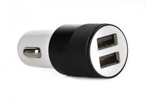 Metalowa ładowarka samochodowa x2 USB IMMC014100
