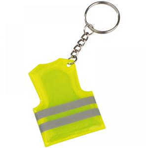 Brelok w kształcie kamizelki odblaskowej