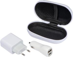 Zestaw ładowarka samochodowa i wtyczka ładująca USB i USB typu C