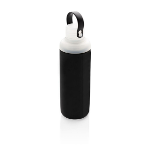 Szklana butelka sportowa 500 ml, w pokrowcu - P436.651