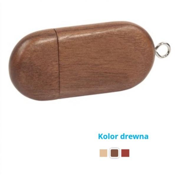 Pamięć USB Eco drewniana magnetyczna 16GB z logo