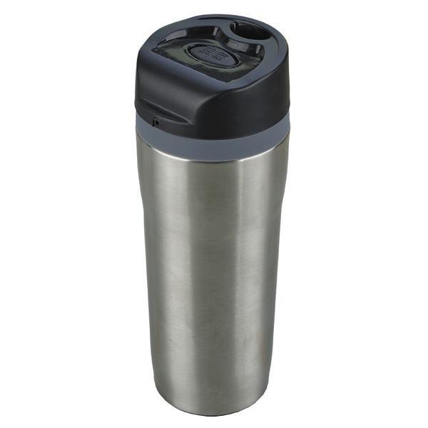 Kubek izotermiczny Winnipeg 350 ml, srebrny-1635588