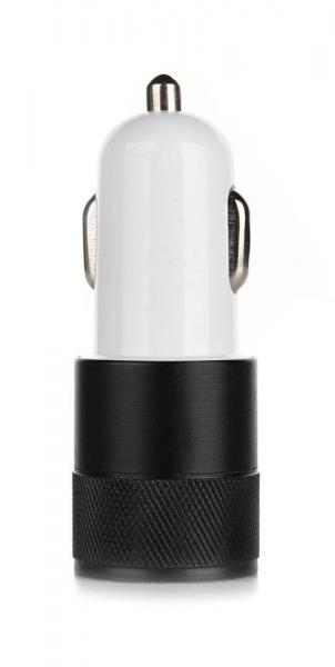 Metalowa ładowarka samochodowa x2 USB-168063