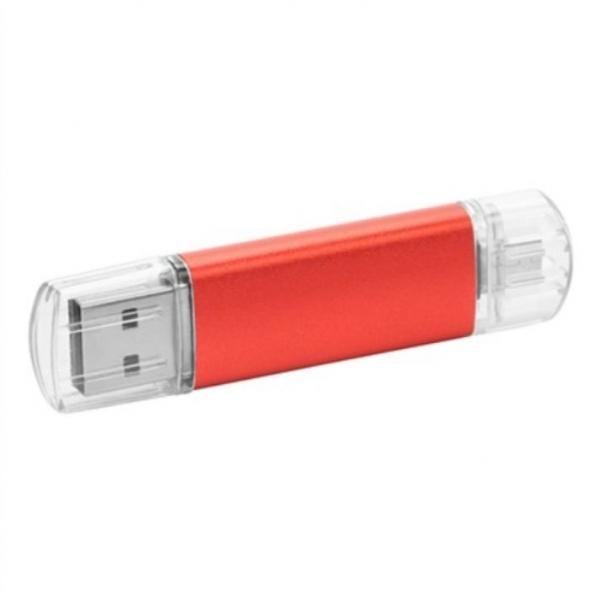 Pendrive pamięć USB mobilna OTG 16GB z grawerem logo