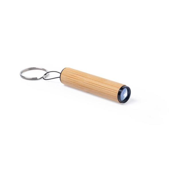 Bambusowy brelok do kluczy, lampka LED - V8293-17-1460374