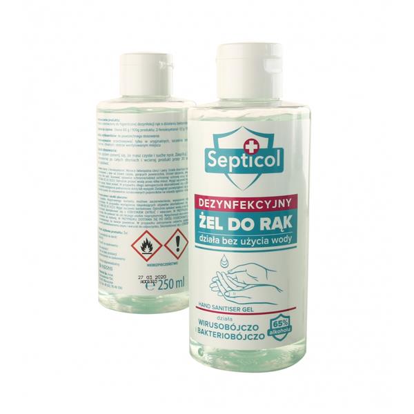 Żel antybakteryjny 250ml Septicol-1841795