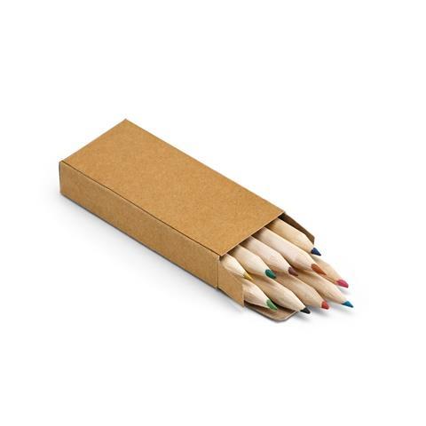 Crafti. Piórnik z 10 kolorowymi kredkami 91931-322021