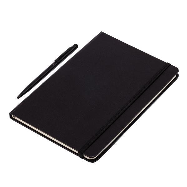Zestaw notes z długopisem Abrantes, czarny-1637264