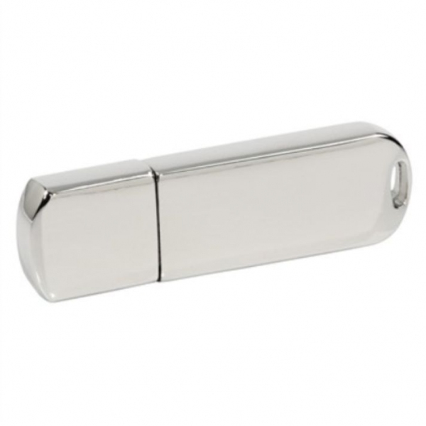 Pendrive pamięć USB 16GB chrom z grawerem logo