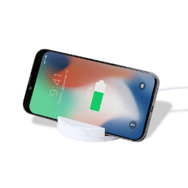 Bambusowa ładowarka bezprzewodowa 15W, stojak na telefon - V1135-00-1467719
