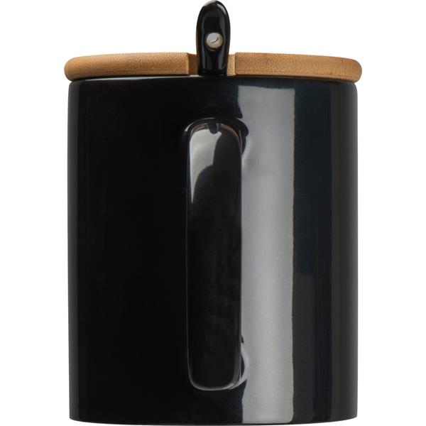 Kubek ceramiczny z łyżeczką 300 ml-1195833