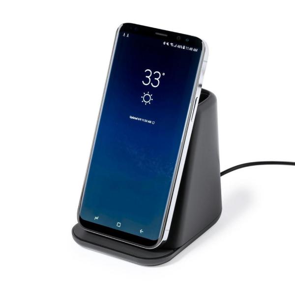 Ładowarka bezprzewodowa 5W-15W, 2 wyjścia USB, pojemnik na przybory do pisania, stojak na telefon - V1113-03-1467666