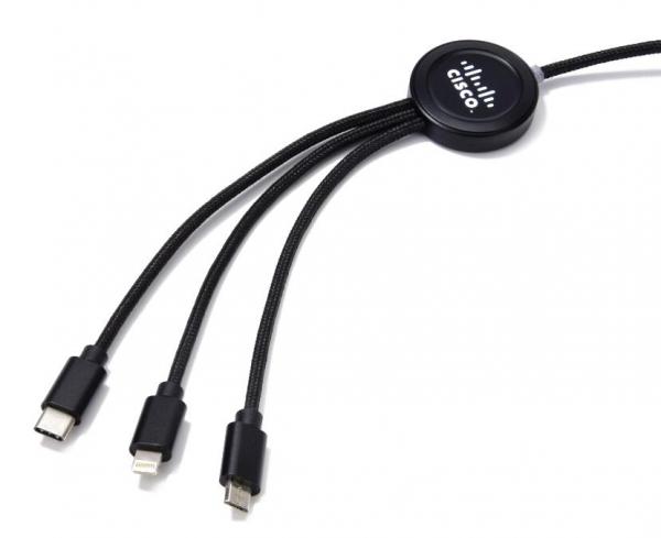 Długi kabel 3w1 z podświetlanym logo IMMC053403-166927 Długi kabel 3w1 z podświetlanym logo IMMC053403-166927