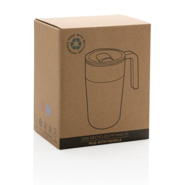 Kubek podróżny 480 ml, PP z recyklingu - P433.231-1405664