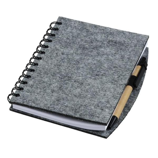 Notes z filcu Felt Now, szary-1635312