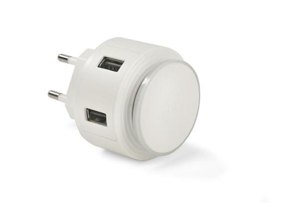 Ładowarka sieciowa USB z lampką nocną NOTTO-1565825
