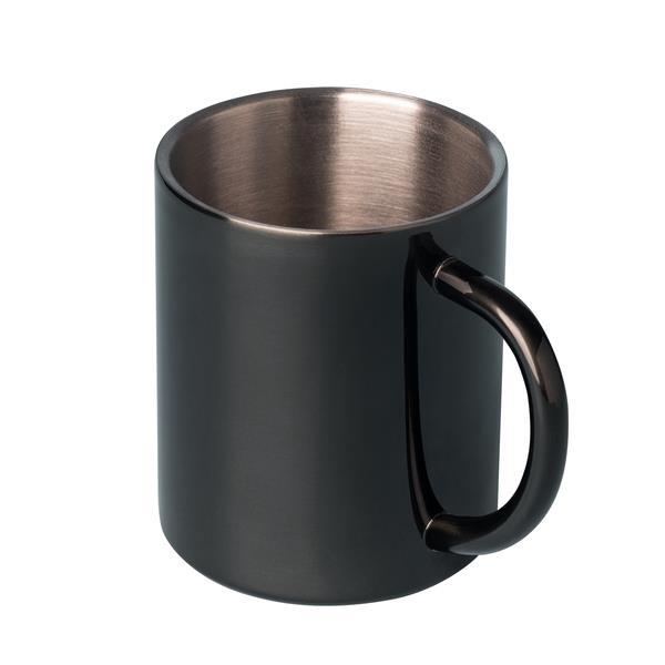 Kubek stalowy Stalwart 240 ml, czarny-1638072