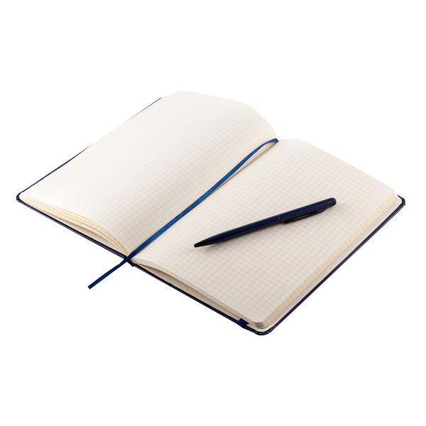 Zestaw notes z długopisem Abrantes, granatowy-1637274