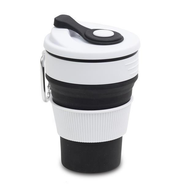 Kubek silikonowy 350ml Flexi, czarny-1639255