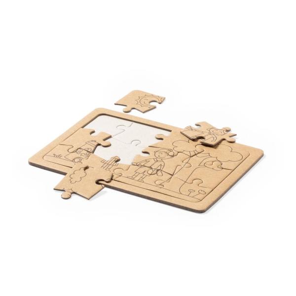 Zestaw puzzli z kartonu z recyklingu, 2 szt. - V1008-00-1467399
